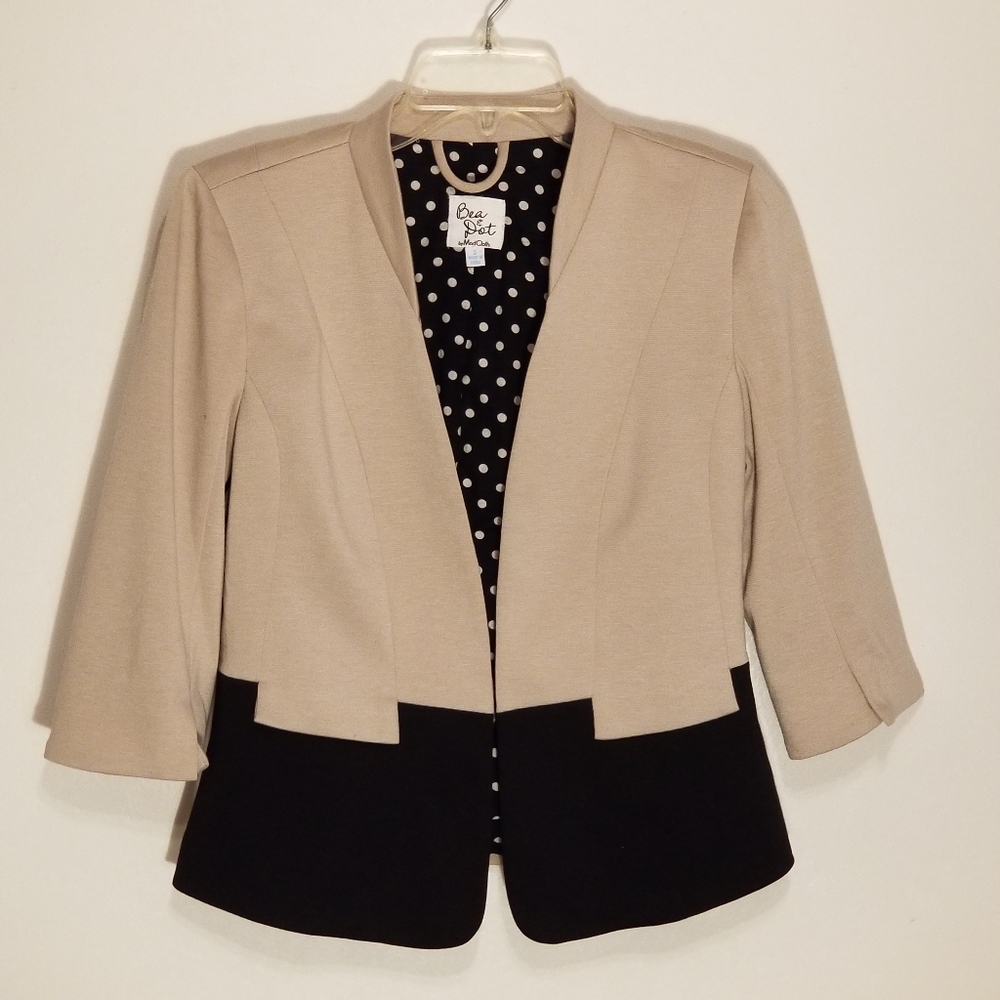 Black and tan jacket, Bea & Dot by Mad Cloth